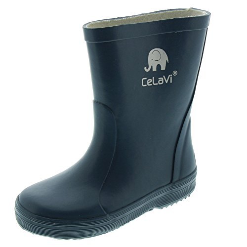 Celavi Dziecięce unisex wodoszczelne kalosze, 100% kauczuk naturalny, kalosze, rozmiar: 22, kolor: niebieski, 147