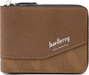 Męski portfel Baellerry Zayne Wallet-Slabo brązowy KP36212 - Portfele - miniaturka - grafika 1