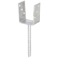 Kotwy - Wspornik słupa forma U stal żebrowana 91 x 104/4 - miniaturka - grafika 1