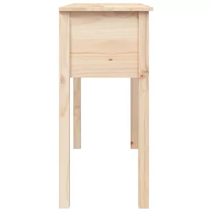 Lumarko Stolik konsolowy, 100x35x75 cm, lite drewno sosnowe - Konsole i sekretarzyki - miniaturka - grafika 9