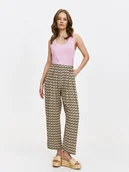 Legginsy - Wzorzyste spodnie z kolorowym printem - miniaturka - grafika 1