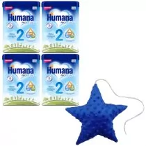 Humana 2 Mleko następne po 6. miesiącu Probalance HMO + poduszka gratis Zestaw 4 x 750 g - Mleko modyfikowane - miniaturka - grafika 1