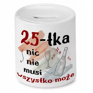 Skarbonka na Urodziny 25 25te 25-te na Prezent z Nadrukiem ze Zdjęciem - Skarbonki Skarbonka na Urodziny 25 25te 25-te na Prezent z Nadrukiem ze Zdjęciem - Skarbonki - miniaturka - grafika 1