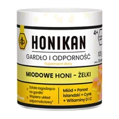 Przeziębienie i grypa - Honikan Gardło i Odporność Miodowe Honi-Żelki, od 4 lat, 30 sztuk - miniaturka - grafika 1