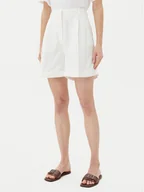 Spodenki damskie - Tommy Hilfiger Szorty materiałowe WW0WW47213 Écru Regular Fit - miniaturka - grafika 1