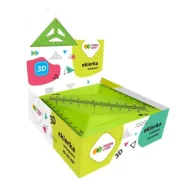 Przybory szkolne - Ekierka 3D 45* 13cm HAPPY COLOR - miniaturka - grafika 1