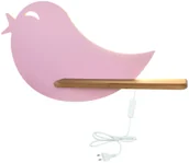 Lampy stojące - Różowa lampka nocna w kształcie ptaszka z wtyczką - 3X K034 K8-A42 - miniaturka - grafika 1