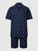 Piżamy męskie - Piżama ze wzorem z logo na całej powierzchni model ‘WOVEN’ - miniaturka - grafika 1