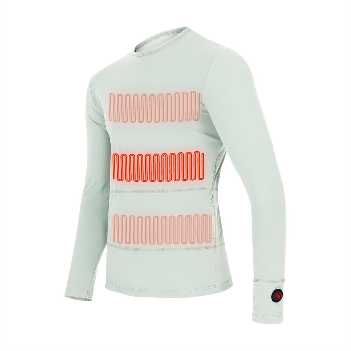 Glovii, Ogrzewana bluza, szary, rozmiar M