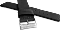 Akcesoria do smartwatchy - Lavvu LAVVU Czarny gładki pasek PLAIN z luksusowej skóry Top Grain - 24 - miniaturka - grafika 1