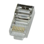 Akcesoria do serwerów - Logilink MP0003 CAT5e Modular PlugSuitable for 8P8C Round CableConnector shieldedGold-plated contacts - miniaturka - grafika 1