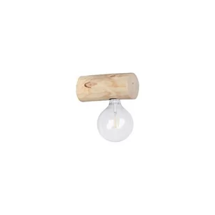 Spotlight Kinkiet LAMPA ścienna TRABO SIMPLE 6994150 ekologiczna OPRAWA drewniana rustykalna townshend sosna czarny 6994150 - Lampy ścienne - miniaturka - grafika 1