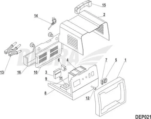 Dedra Przełącznik 12/24V JD03-A1 - Akcesoria do elektronarzędzi - miniaturka - grafika 1