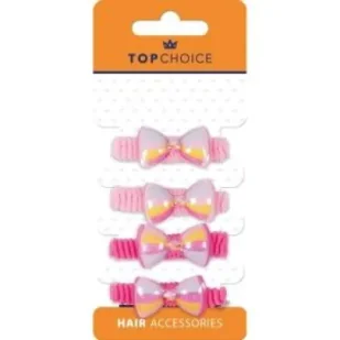 Top Choice Frotki do włosów 25693 4 szt. - Ozdoby do włosów - miniaturka - grafika 1