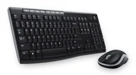 Myszki - Logitech Wireless Combo MK270 klawiatura Dołączona myszka RF Wireless Hebrajski Czarny 920-004522 - miniaturka - grafika 1