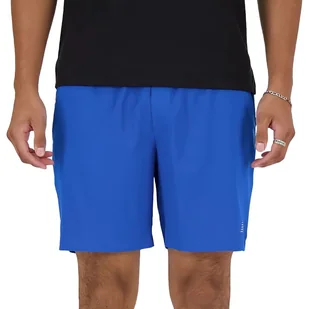 Spodenki New Balance MS41288BUL - niebieskie - Spodnie sportowe męskie - miniaturka - grafika 1