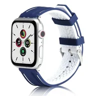 Akcesoria do smartwatchy - Beline pasek Apple Watch Solid Silicone 38/40/41mm granatowo-biały navy/white - miniaturka - grafika 1
