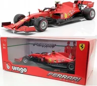 Kolekcjonerskie modele pojazdów - BBurago, bolid F1 Ferrari SF1000 Leclerc BBurago 1:18 - miniaturka - grafika 1