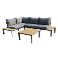 Meble ogrodowe - Zestaw mebli ogrodowych Wendy antracyt PATIO - miniaturka - grafika 1