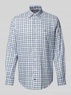 Koszule męskie - Koszula biznesowa o kroju slim fit z kołnierzykiem typu kent model ‘John’ - miniaturka - grafika 1