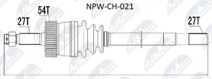 Wał napędowy NTY NPW-CH-021 - Układ napędowy - akcesoria - miniaturka - grafika 1