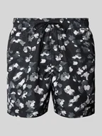 Kąpielówki męskie - Spodenki kąpielowe o kroju regular fit z naszywką z logo - miniaturka - grafika 1