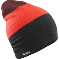 Czapki damskie - Czapka zimowa SALOMON FLATSPIN REVERSIBLE BEANI LC2302400 – Czarny - miniaturka - grafika 1