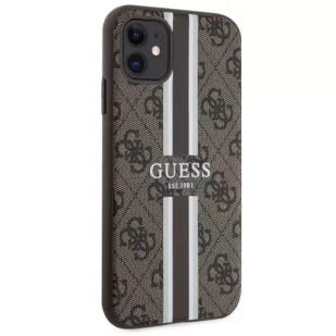 Etui Guess GUHMN61P4RPSW do iPhone 11 / Xr hardcase 4G Printed Stripes MagSafe - Etui i futerały do telefonów - miniaturka - grafika 6