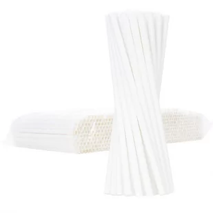 GSG24 Słomki papierowe BIO ekologiczne PAPER STRAWS 6/205mm - białe 500szt. - Słomki do napojów - miniaturka - grafika 1