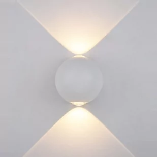 Italux Kinkiet Carsoli PL-308W oprawa ścienna 2x4W LED biały - Lampy ogrodowe - miniaturka - grafika 1
