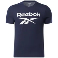 Koszulki męskie - Męska Koszulka REEBOK WOR SUP SS GRAPHIC TEE FU3256 – Granatowy - miniaturka - grafika 1