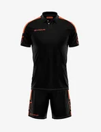 Zestawy męskiej odzieży sportowej - Givova, kit Play. wielokolorowa Schwarz/Orange Fluo L - miniaturka - grafika 1