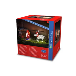 Konstsmide Christmas Lampka dekoracyjna LED Mikołaj i renifer IP44 - Ozdoby bożonarodzeniowe - miniaturka - grafika 3