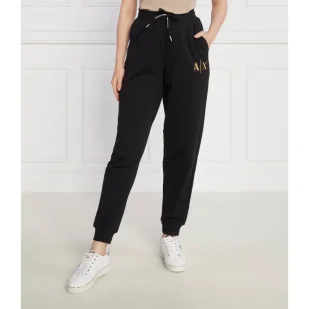 Armani Exchange Spodnie dresowe | Regular Fit - Dresy damskie - miniaturka - grafika 1