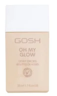 Rozświetlacze do twarzy i ciała - GOSH Oh My Glow Rozświetlacz w Płynie 002 Dewy Drops 50ml - miniaturka - grafika 1