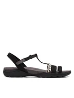 Sandały damskie - Clarks Sandały Amanda Tealite 26171125 Czarny - miniaturka - grafika 1