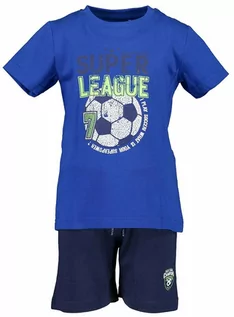 Koszulki dla dziewczynek - Blue Seven 2-częściowy zestaw w kolorze niebiesko-granatowym - grafika 1