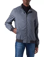 Kurtki męskie - Geox Męska kurtka M Vincit Jacket, jasnoszara/czarna, 46, jasnoszary/czarny, 46 - miniaturka - grafika 1