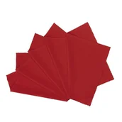 Akcesoria do okularów - 5x Ściereczka z Mikrofibry do okularów - czerwona - Premium 15x10 - miniaturka - grafika 1