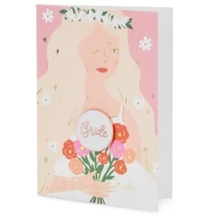 KARTKA BRIDE PANNA MŁODA RÓŻOWA 15x10,5cm - Kartki okolicznościowe i zaproszenia - miniaturka - grafika 1