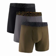 Majtki męskie - Męskie bokserki Under Armour UA Performance Tech Mesh - Solid 6in 3PK Rozmiar: S / Kolor: zielony - miniaturka - grafika 1