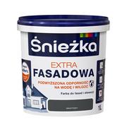 Farby wewnętrzne - Śnieżka Extra Fasadowa Farba do fasad i elewacji grafitowy 1 L - miniaturka - grafika 1