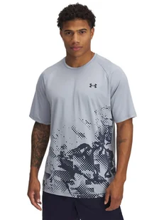 Under Armour Koszulka sportowa w kolorze błękitno-granatowym - Koszulki sportowe męskie - miniaturka - grafika 1