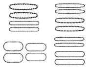 Akcesoria do elektronarzędzi - PARKSIDE® Zestaw zapasowych łańcuchów do pilarki, 2 sztuki - miniaturka - grafika 1