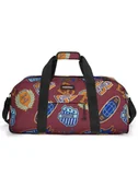 Walizki - Torba podróżna składana Eastpak Station+ - clash burgundy - miniaturka - grafika 1