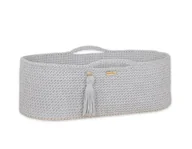 Łóżeczka i kojce - Kosz Mojżesza Boho Handmade - Szary - miniaturka - grafika 1