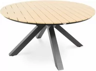 Stoły ogrodowe - Stół ogrodowy okrągły 150 cm Ravello - Beżowy - miniaturka - grafika 1