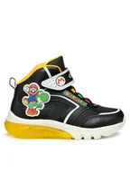 Buty dla chłopców - Geox Sneakersy J Ciberdron Boy J46LBJ 054FU C0054 M Czarny - miniaturka - grafika 1