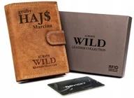 Portfele - Portfel grawer w pudełku skóra z IMIENIEM polski - miniaturka - grafika 1