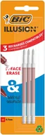 Wkłady do długopisów - BIC, wkład bic illusion gel czerwony blister 3szt. - miniaturka - grafika 1